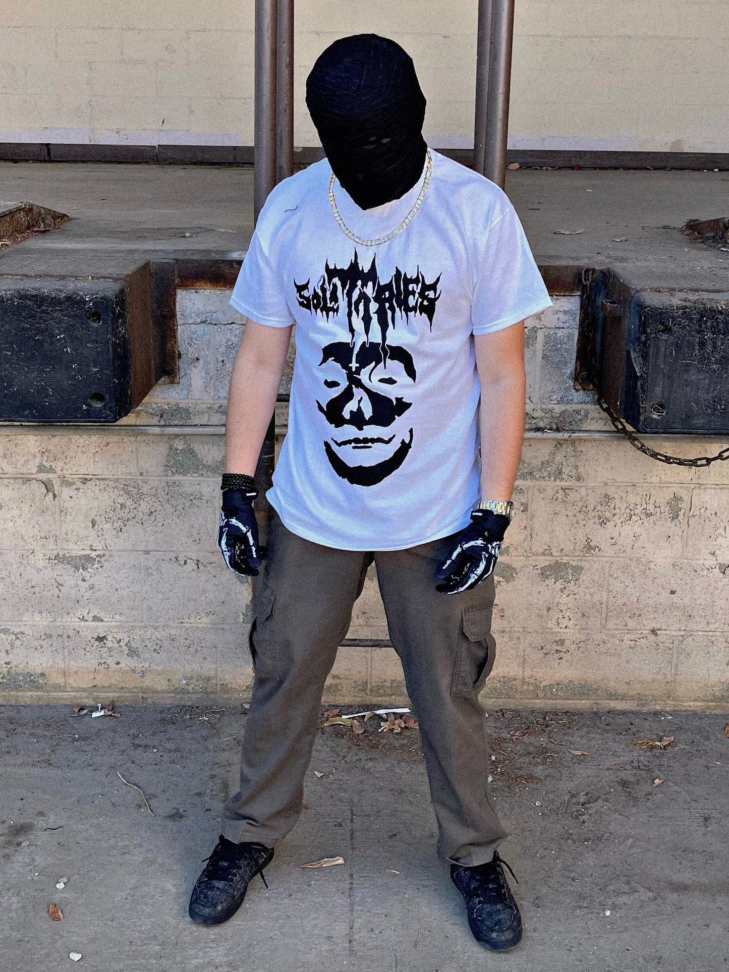INCUBUS SKULL TSHIRT (WHITE) (UNISEX)